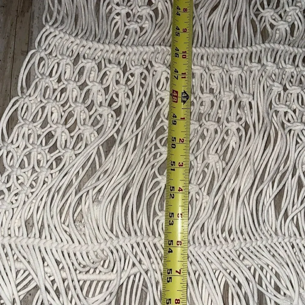 NEW OPALHOUSE MACRAME table runner 15 x 104